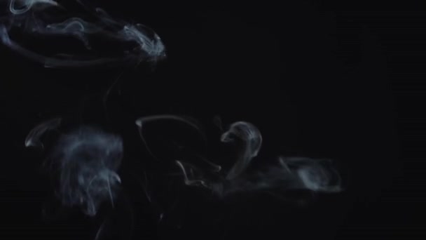 Nube Humo Cigarrillo Mezcla Fondo Oscuro — Vídeo de stock