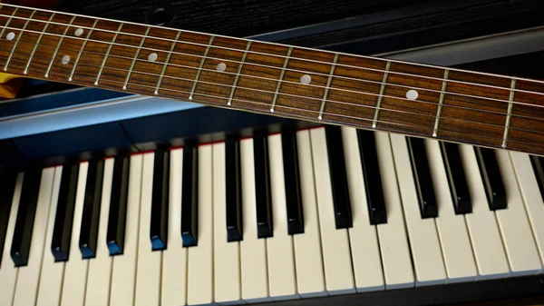 Instrumento Musical Guitarra Teclados — Foto de Stock