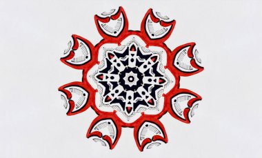 Dairesel desen. modern dekor