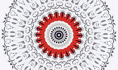 Dairesel desen. modern dekor