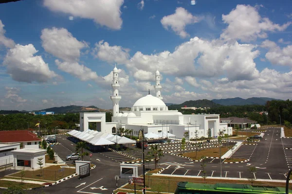 Flygfoto Över Masjid Hussains Moské Seremban Malaysia — Stockfoto