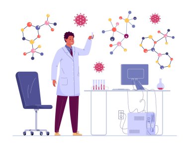 Parlak, modern donanımlı bir laboratuvarda genç bir mikrobiyolog yeni bir ilaç üzerinde çalışıyor. Formülü aldık.!