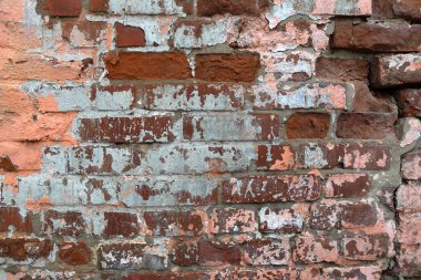 Eski bir dokulu tuğla tasarım kabartmalı duvar fikri