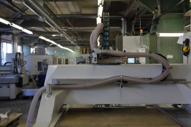 Moskova, Rusya - 11 Mayıs 2018: Maden kesme Atölyesi Moskova fren fabrikası