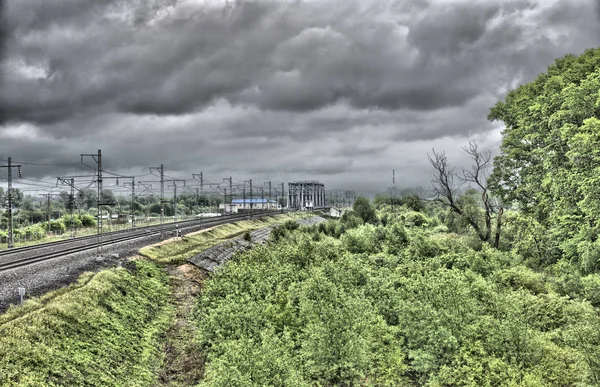 Bogolyubovo Russia Maggio 2018 Stazione Ferroviaria Una Giornata Nuvolosa Regione — Foto Stock