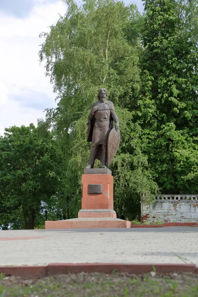 블라디미르 러시아 2018 알렉산더 Nevsky에 기념물 2003 열었다 조각가 이고르 — 스톡 사진