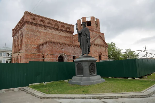 Vladimir Russie Mai 2018 Monument Baptiste Russie Prince Vladimir Ouvert — Photo