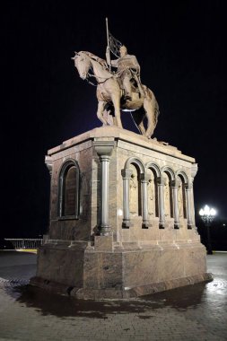 Vladimir, Rusya - 18 Mayıs 2018: Anıt Prens Vladimir ve Aziz Theodore. 2007 yılında açıldı. Heykeltıraş Sergey Isakov