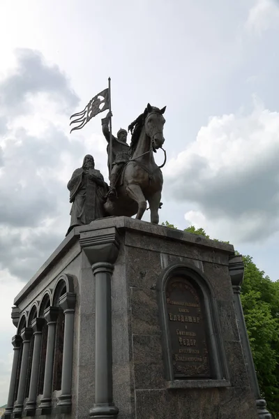 Vladimir Russia Maggio 2018 Monumento Principe Vladimir San Teodoro Inaugurato — Foto Stock