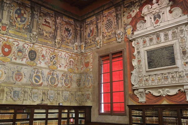 Μπολόνια Ιταλία Μαΐου 2018 Palazzo Των Archiginnasio Πρώτο Μόνιμο Παλάτι — Φωτογραφία Αρχείου