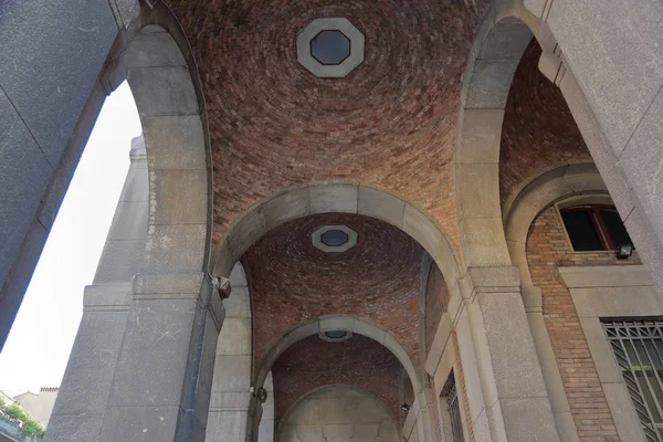 Здание Архитектурные Детали Улицах Болоньи Италии — стоковое фото