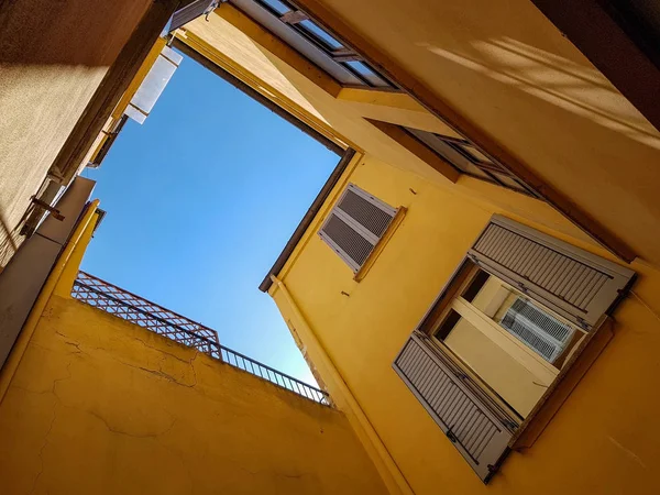 Edifício Detalhes Arquitetônicos Nas Ruas Bolonha Itália — Fotografia de Stock