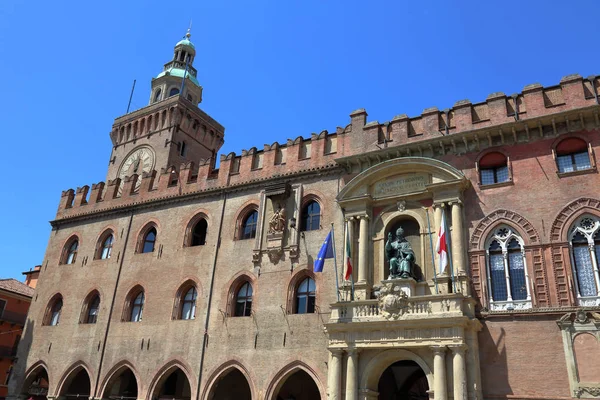 Bologna Italie Juillet 2018 Bâtiment Les Détails Architecturaux Dans Rue — Photo