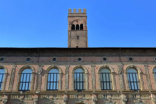 Bologna Italy Июля 2018 Года Здание Архитектурные Детали Городской Улице — стоковое фото