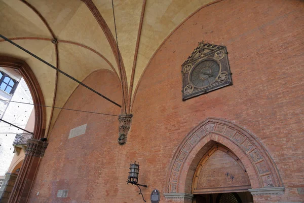 Bologna Italia Luglio 2018 Edificio Dettagli Architettonici Sulla Strada Della — Foto Stock