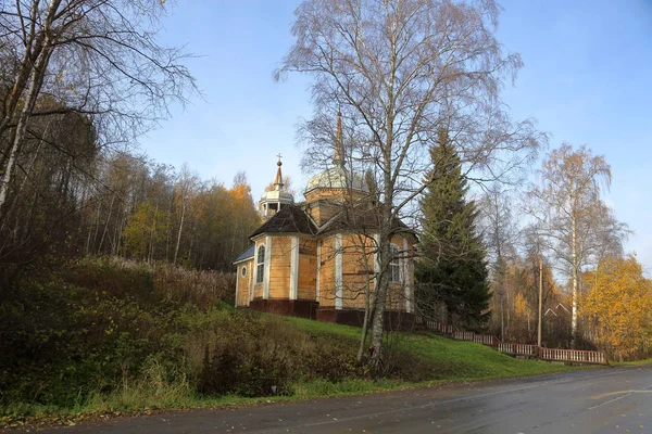 Karelen Ryssland Oktober 2018 Kyrkan Aposteln Peter Resort Marcial Vatten — Stockfoto