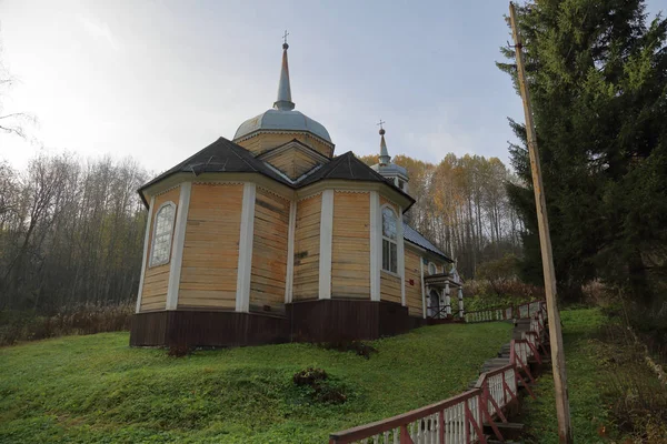 Karelië Oktober 2018 Kerk Van Apostel Petrus Resort Marcial Wateren — Stockfoto