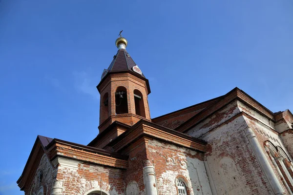 Karelia Russia Ottobre 2018 Chiesa Monoaltare Mattoni Della Trinità Vivificante — Foto Stock