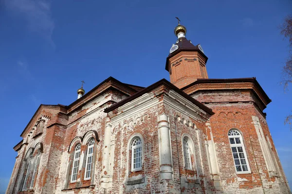 Karelia Russie Octobre 2018 Église Tête Unique Brique Trinité Qui — Photo