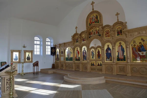 Karelia Russia Ottobre 2018 All Interno Della Chiesa Della Trinità — Foto Stock