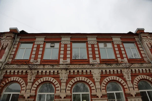 Stary Kamienny Dom Ulicy Rosyjski Miasta Twer — Zdjęcie stockowe