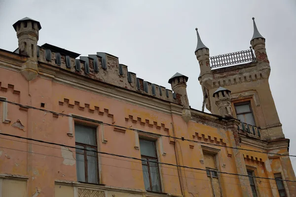 Oude Stenen Huis Straat Van Russische Stad Tver — Stockfoto