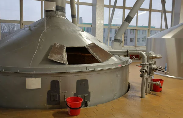 Équipements Outils Industriels Machines Pour Production Bière Dans Les Ateliers — Photo