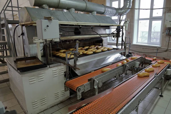 Industrieanlagen Und Maschinen Der Brot Und Süßwarenfabrik — Stockfoto