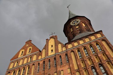 Kaliningrad, Rusya - 27 Kasım 2018: Dış Katedrali Immanuel Kant Adası. 1933 yılında kurulan