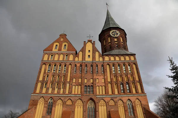 Kaliningrad Russie Novembre 2018 Extérieur Cathédrale Sur Île Emmanuel Kant — Photo