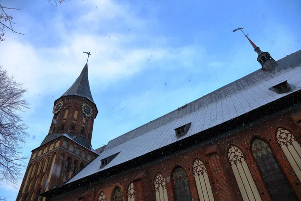 Kaliningrad Russia November 2018 Exterior Cathedral Island Immanuel Kant Founded — Stock Photo, Image