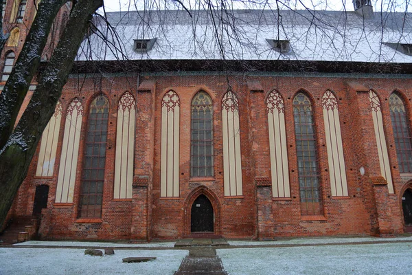 Kaliningrad Russia November 2018 Exterior Cathedral Island Immanuel Kant Founded — Stock Photo, Image