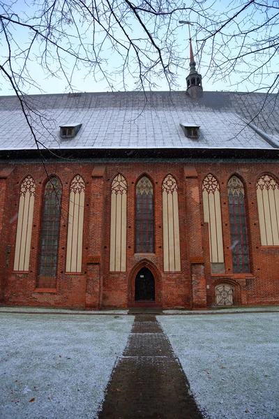 Kaliningrad Rússia Novembro 2018 Exterior Catedral Ilha Immanuel Kant Fundada — Fotografia de Stock