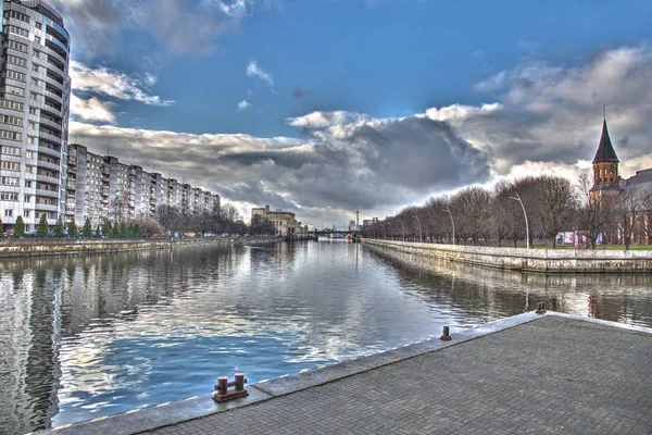 Kaliningrad Rusya Kasım 2018 Pregolya River Şehir Sınırları Içinde — Stok fotoğraf