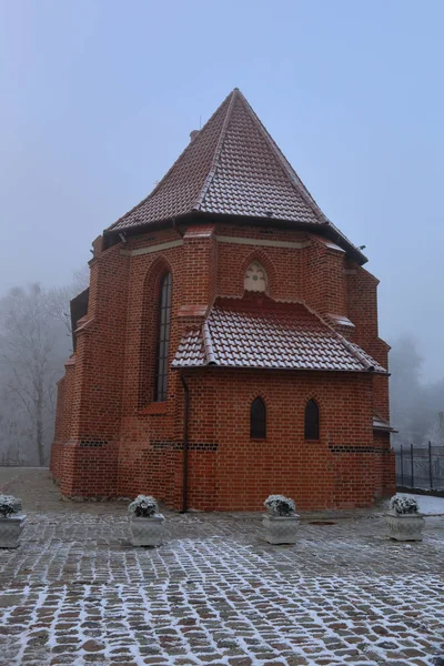 Rodniki Kaliningrad Region Russia November 2018 Exterior Temple Catherine Arnau — Stock Photo, Image