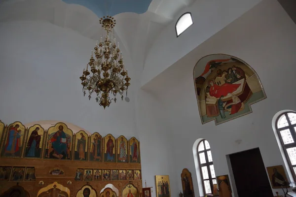 Izobilnoe Région Kaliningrad Russie Novembre 2018 Intérieur Église Icône Souveraine — Photo