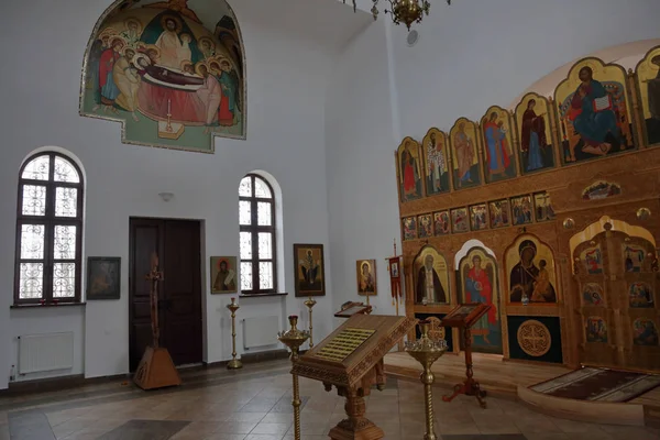 Izobilnoe Regiunea Kalingrad Rusia Novembrie 2018 Interiorul Bisericii Maicii Domnului — Fotografie, imagine de stoc