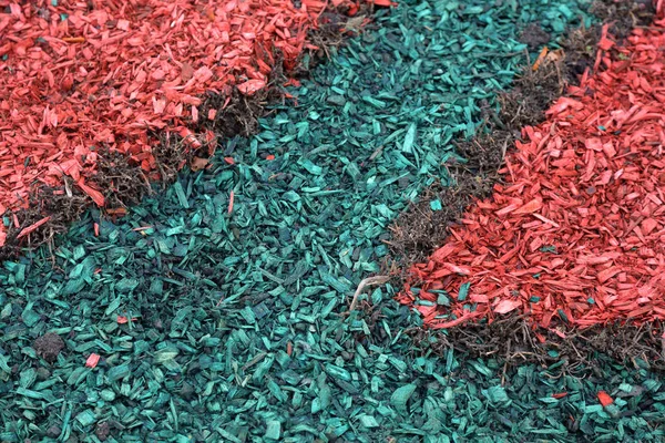Абстрактный Текстурированный Узор Маленьких Цветных Деревянных Пил — стоковое фото