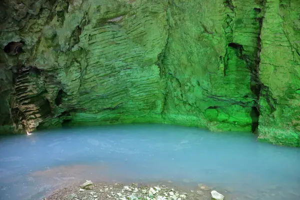 Pyatigorsk Rússia Dezembro 2018 Underground Lake Proval Principal Atração Cidade — Fotografia de Stock