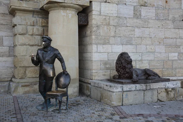 Pyatigorsk Russia Dicembre 2018 Monumento Personaggio Letterario Ostap Bender Presso — Foto Stock