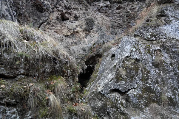 Untreated Rough Natural Gray Stone Everyday Environment — Stock Photo, Image