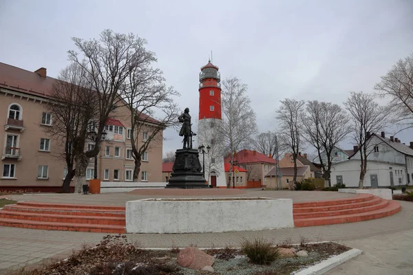 Faro Pillau, jalá, Rusia — Foto de Stock