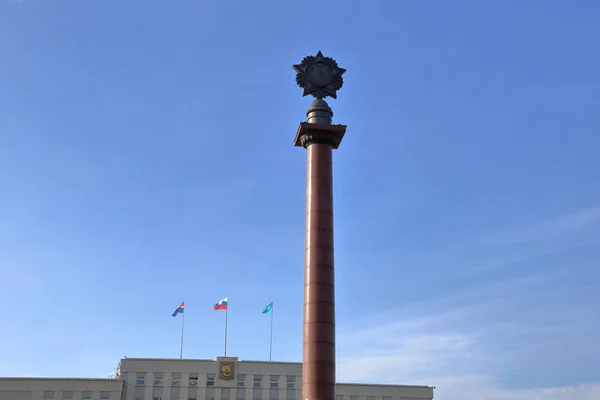 Columna triunfal en Kaliningrado, Rusia — Foto de Stock