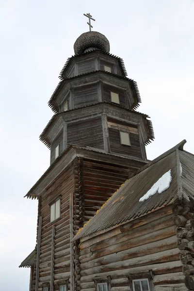 Old Ascension wooden church, Torzhok, Russia — Stock Photo, Image