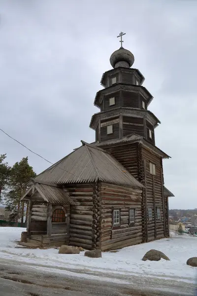 Ancienne église en bois Ascension, Torzhok, Russie — Photo