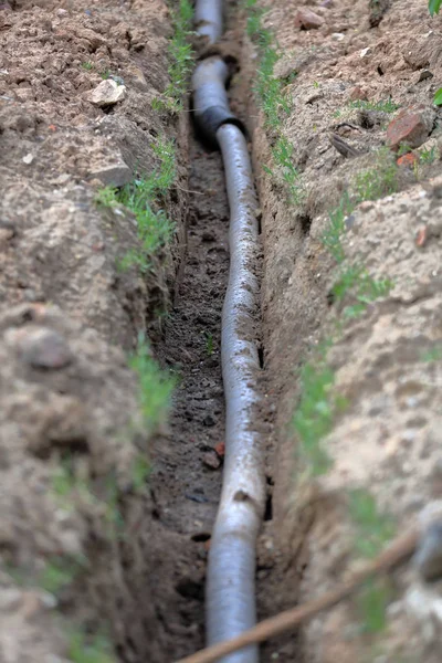 Vízvezetékek a földben — Stock Fotó