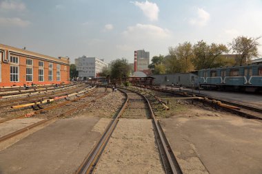 Metro servis istasyonunda. Moskova, Rusya
