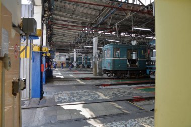 Metro servis istasyonunda. Moskova, Rusya