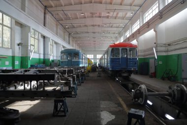 Metro servis istasyonunda. Moskova, Rusya