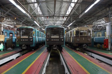 Metro servis istasyonunda. Moskova, Rusya